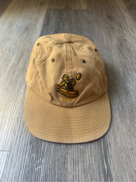 NFL Other - NFL Pittsburgh Steelers Tan Canvas Baseball Cap with Man Kicking Football